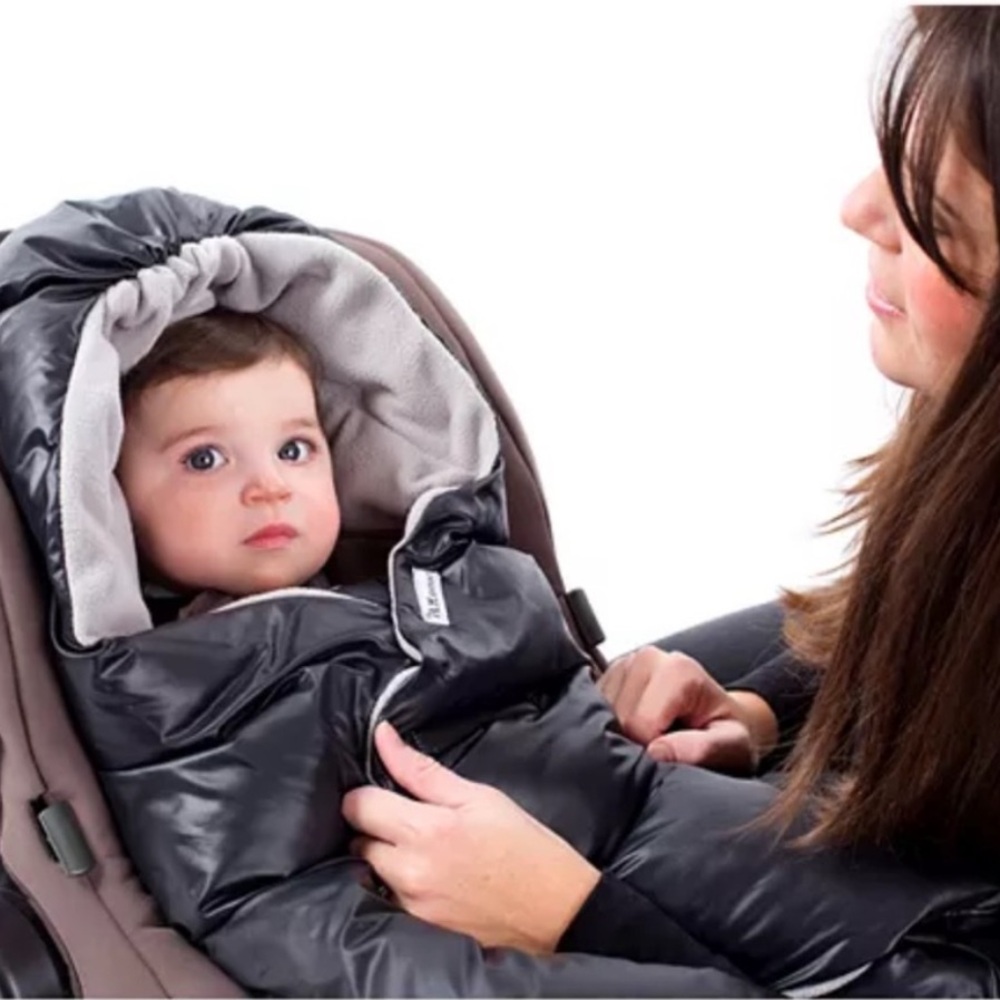 ❄️ 7 A.M. GOOSE DOWN BUNTING VELCRO BLANKET NIDO COAT FOR STROLLER OR CAR SEAT